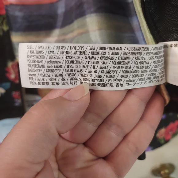 Disney Rapunzel Faux Leather Moto Jacket for Girls in Size 9/10 Large - Picture 12 of 12